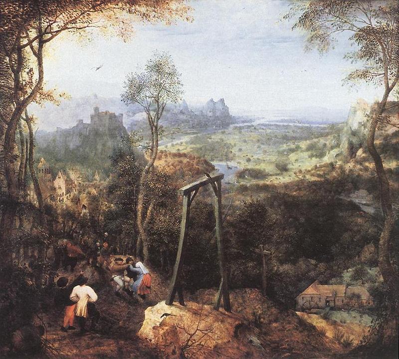 BRUEGHEL, Jan the Elder Magpie on the Gallow fd France oil painting art